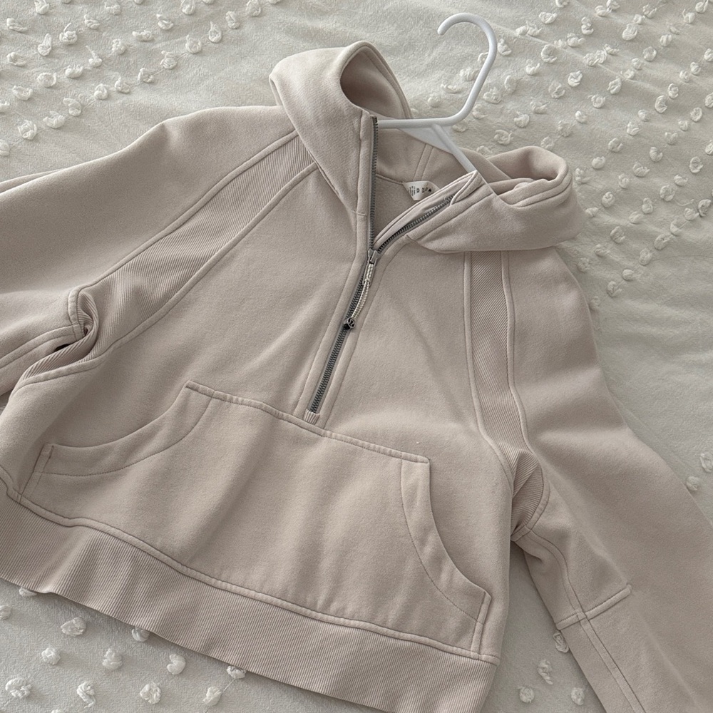Lululemon Athletica Cream Scuba Hoodie